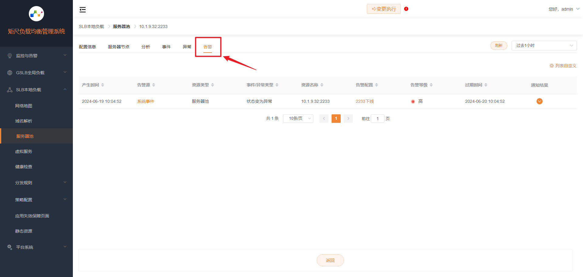监控分析告警