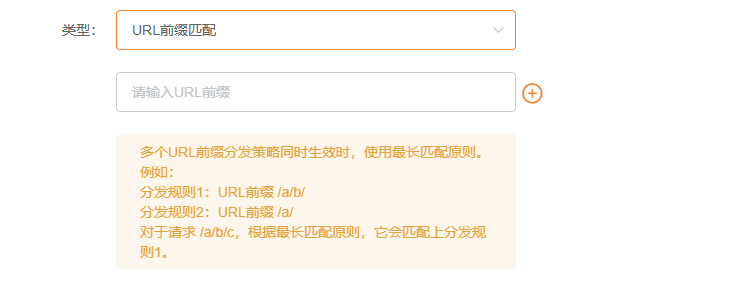 分发策略URL前缀匹配