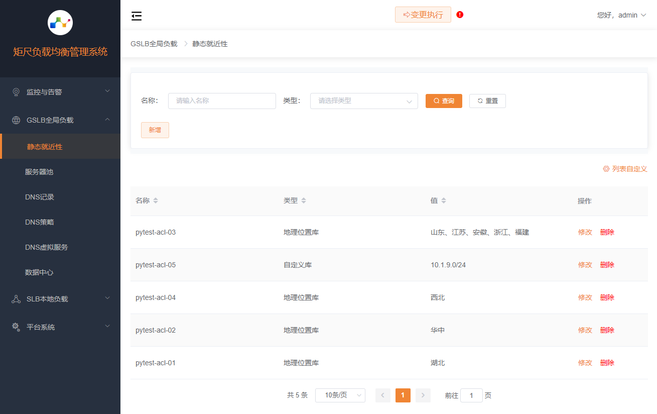 静态就近性列表