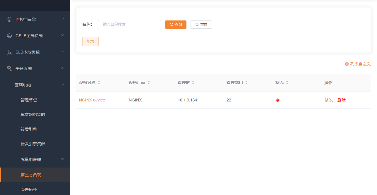 第三方负载列表