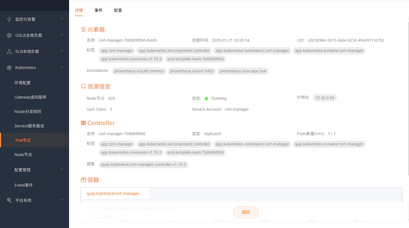 Pod详情